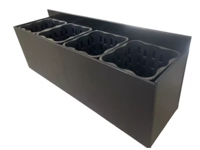 Pflanzentrog mit 4 Töpfen